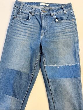 Women's Levi's Blue Patchwork Jeans